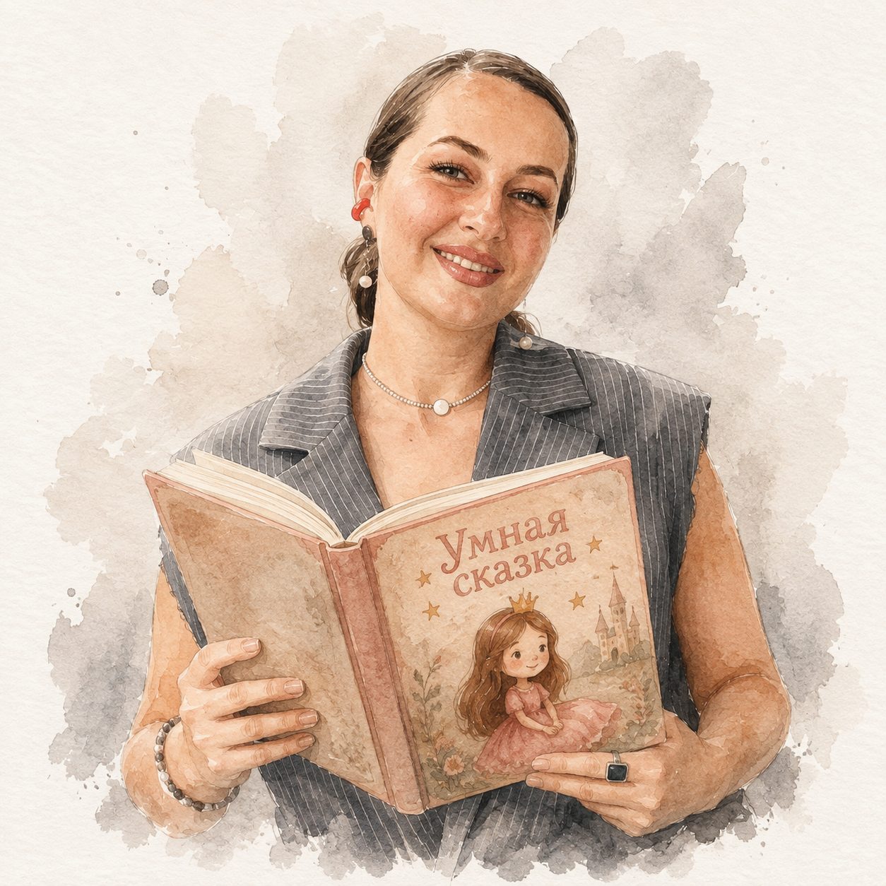 Елена Розенберг с книгой «Умная сказка»